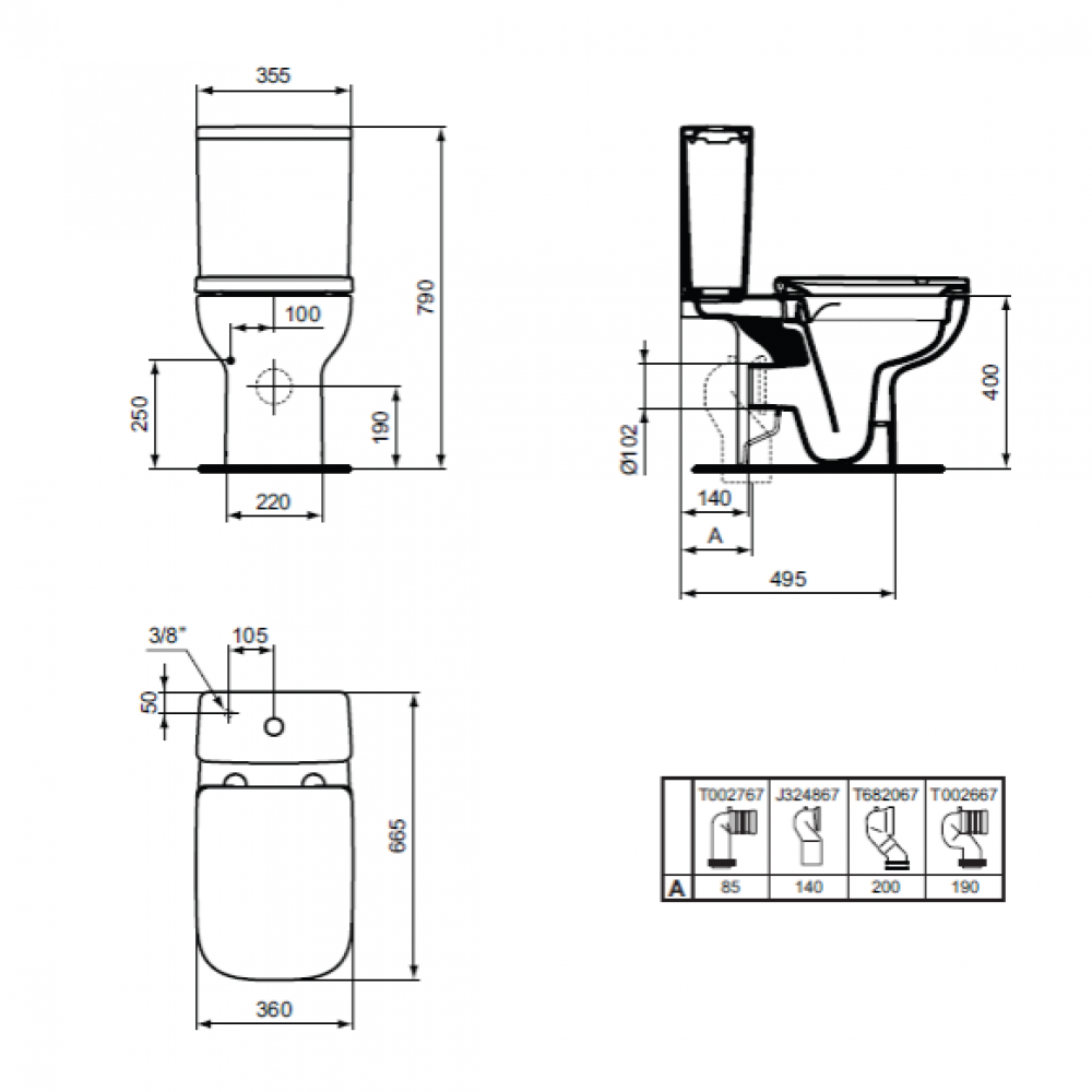 T554901 I LIFE WC IDEAL T554901 I LIFE WC IDEAL